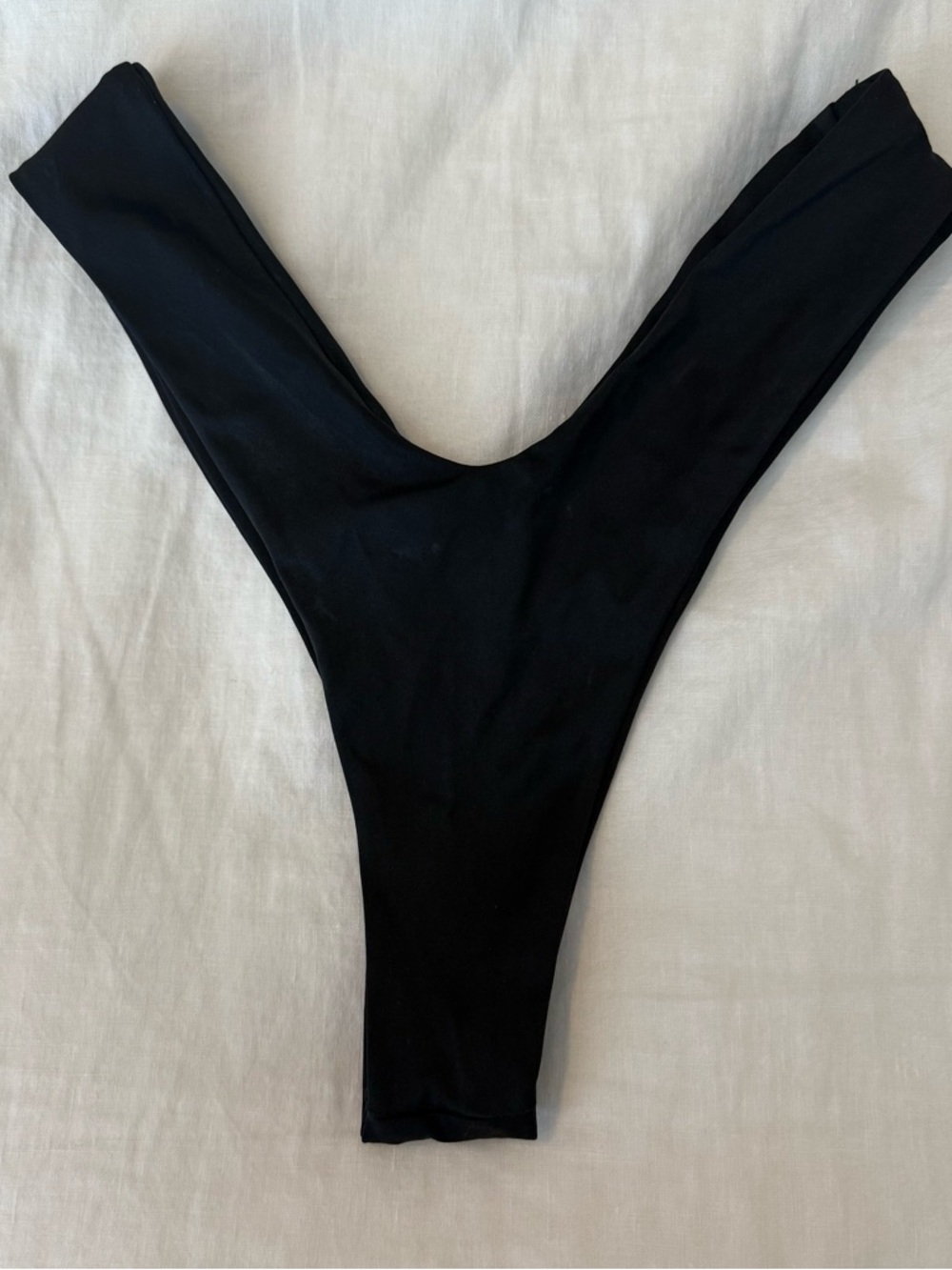 KAOHS Black High-Cut Cheeky Swim Bottom